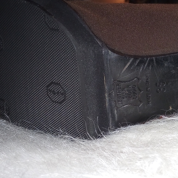 FENDI Knit Sock Boots. Dark Brown. Authentic. SIZE 5 - Picture 7 of 15